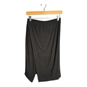 Dolan Black Pull On Wrap Skirt Rayon Spandex Size Medium